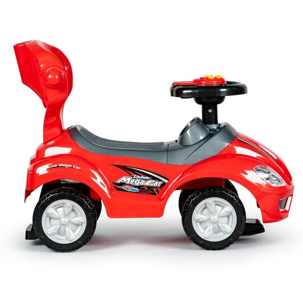 Ride On Toy Push Car Walker med håndtak 3-i-1-rød