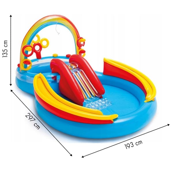 Vandlegeplads, swimmingpool, soppebassin, rutsjebane Intex 57453