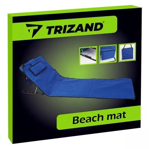 Strandmatte med ryggstøtte + Trizand 23617 pute