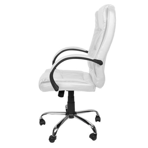 Kontorstol, øko-læder - hvid, Malatec 23240