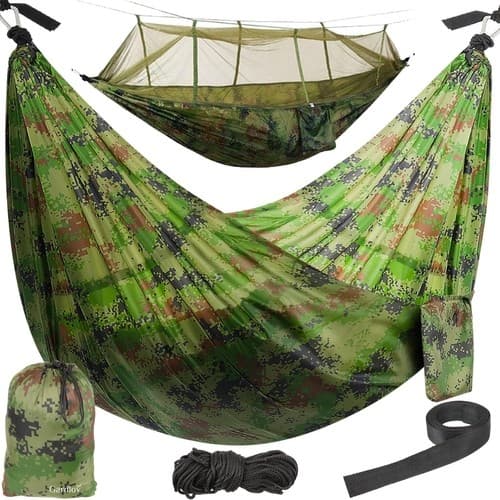 Turist hængekøje Santiago Army 260x140cm Net