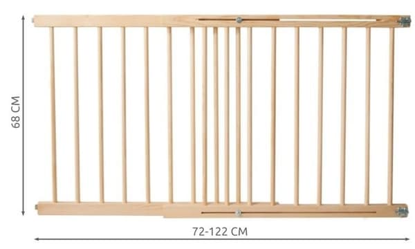 Sikkerhetsport for dører 72-122 cm