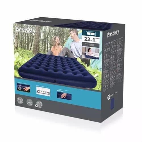 Dobbeltmadras 203x183x22cm - BESTWAY 67004