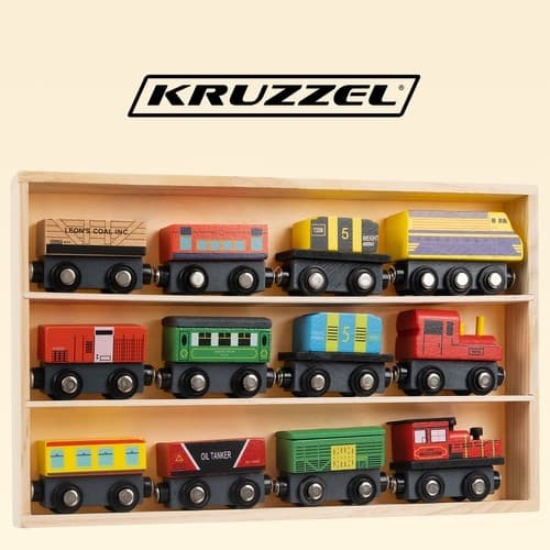 Træjernbane - 12 stk. Kruzzel 23522