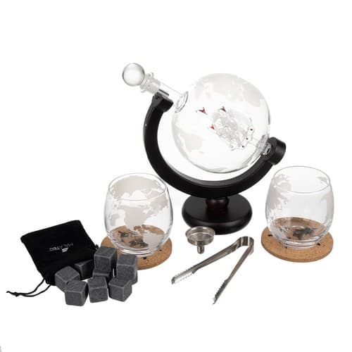 Karaff - jordglob - Malatec 22553 whiskyset