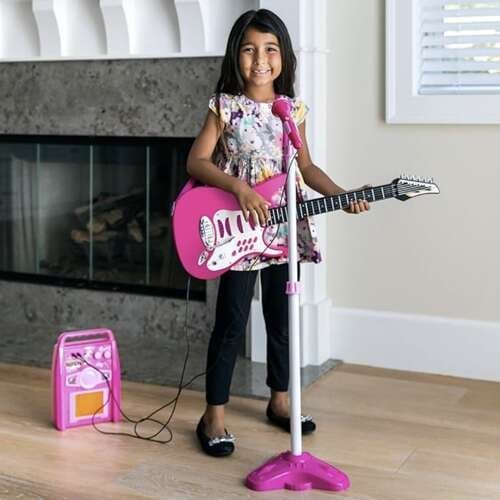 Gitarr + mikrofon + förstärkare rose 22407