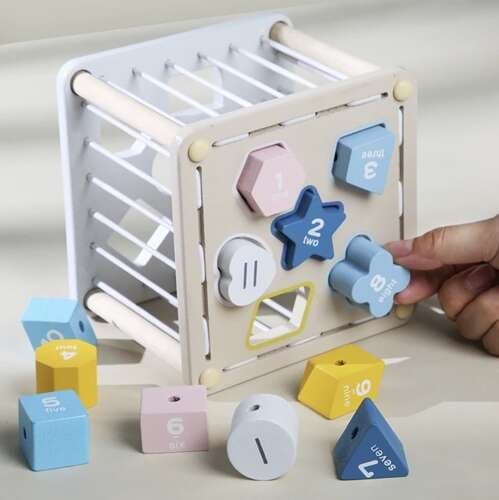 Sorter - sanseterning i træ 22885