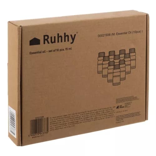 Eteerinen öljy - sarja 10 kpl. 15 ml Ruhhy 21938
