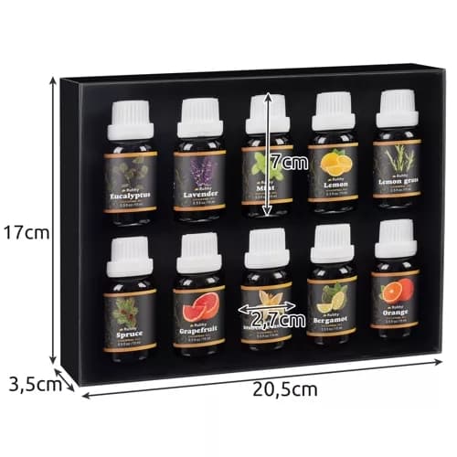 Eteerinen öljy - sarja 10 kpl. 15 ml Ruhhy 21938
