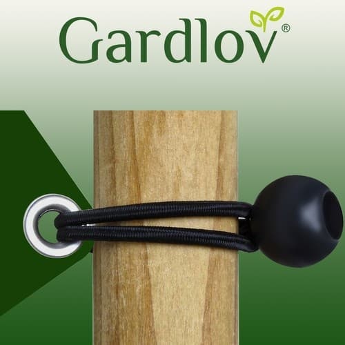 Sett med gummier med kule til presenningen - 10 stk.