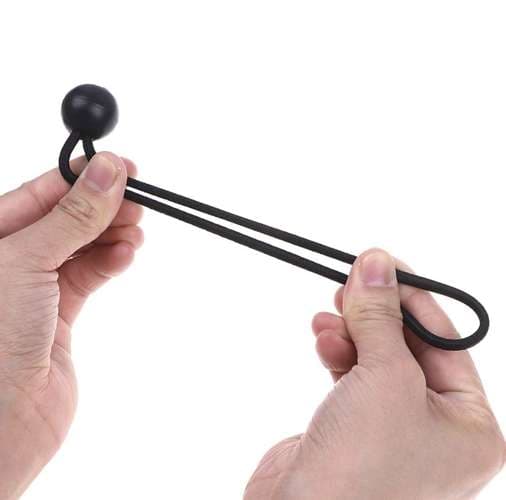 Sett med gummier med kule til presenningen - 10 stk.