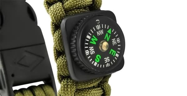 SURVIVAL armbånd med tilbehør - grøn