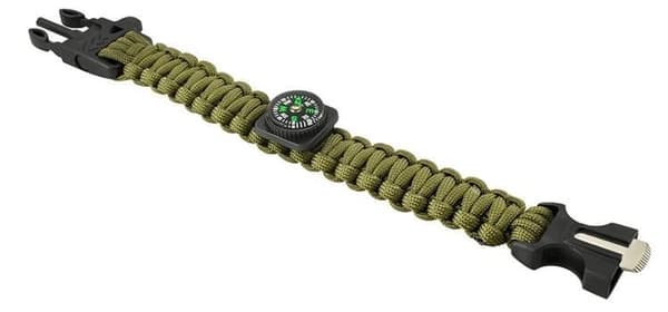 SURVIVAL armbånd med tilbehør - grøn