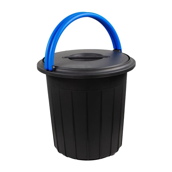 Eco Solution - Afvalemmer met Deksel 25L - Blå