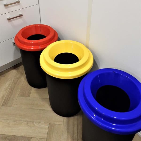 Plafor Eco Bin 50L - Återvinning - Röd