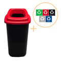 Miniatyrbilde 1 av 2: Plafor - Sort Bin 45L - Gjenvinning - Rød