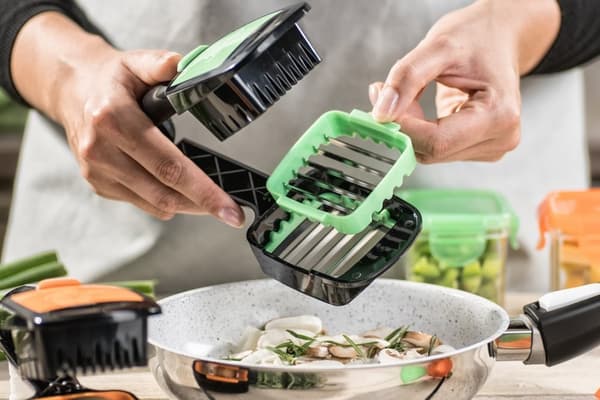 Nicer Dicer Quick - Vihannesleikkuri - Vihreä - 2 kpl
