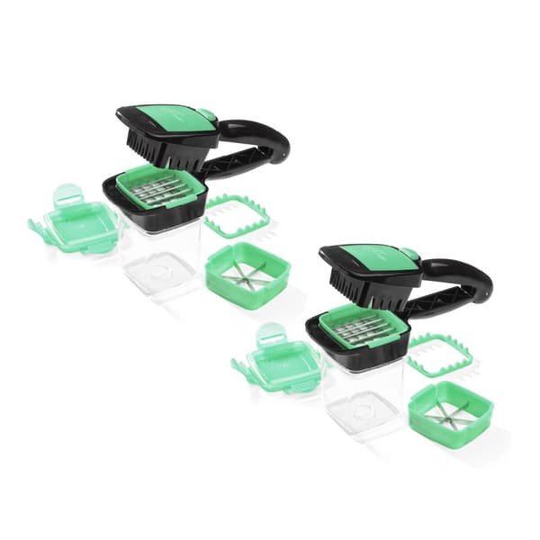 Nicer Dicer Quick - Vihannesleikkuri - Vihreä - 2 kpl