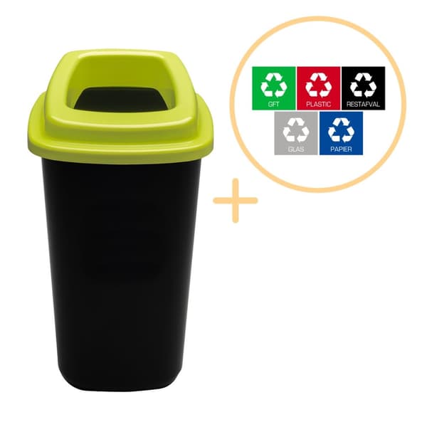 Plafor - Sort Bin 45L - Genbrug - Grøn