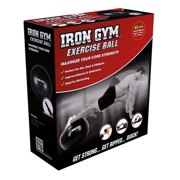 Iron Gym - harjoituspallo 65 cm, sis. Pumppu