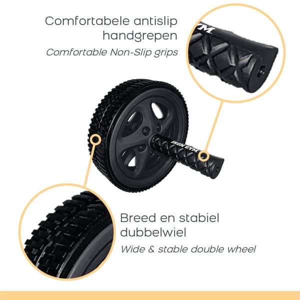 Iron Gym - Dual Ab Wheel - Magetrener