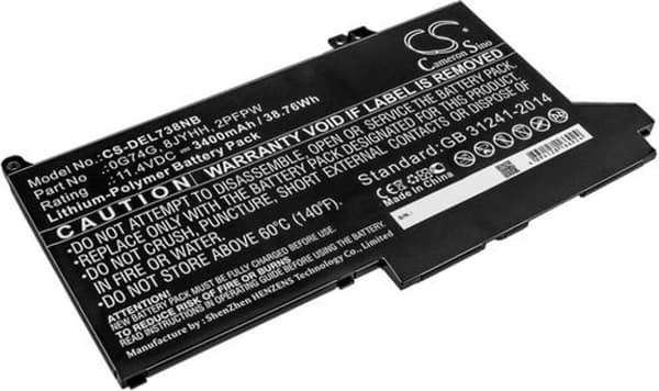 Batteri til Dell Latitude 12 7280 osv