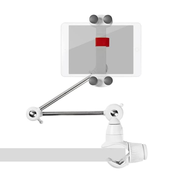 Nedis beslag til tablet og mobil 4-12" foldbar arm Metallic, Hvid