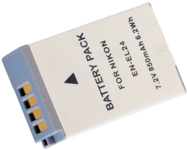 Batteri til EN-EL24 erstatningsbatteri