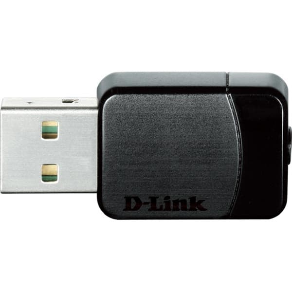 D-Link Mini AC Nettverksadapter AC580 USB 2.0 - Svart Sort