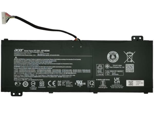 Acer-batteri LGC 57Wh 3574mAh 4S1P 65W