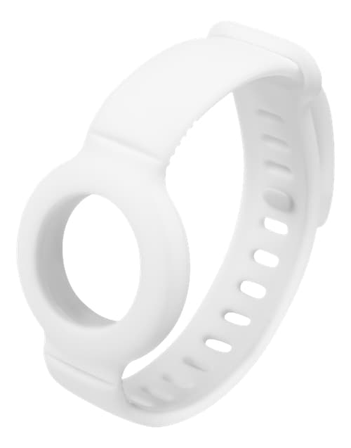 Deltaco Silikonarmband till Apple AirTag - Vit