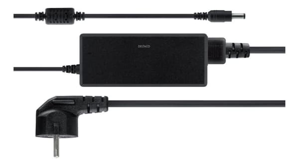 DELTACO strømadapter, 100-240V AC 50-60Hz til 12V DC, 5A, 1,5m - Svart Sort