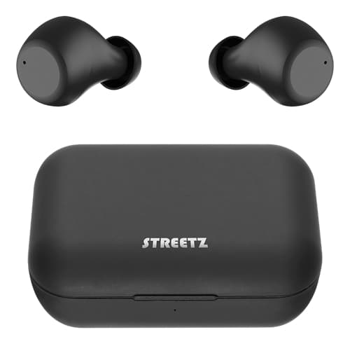 STREETZ Trådlösa In-Ear-hörlurar, BT 5, TWS - Svart