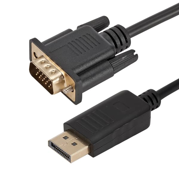 DisplayPort til VGA 1,8 m - Svart