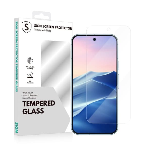 SiGN skjermbeskytter i herdet glass for Google Pixel 9 Pro