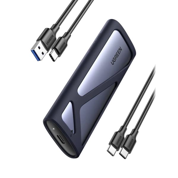 UGREEN M.2 SATA/NVMe-harddiskkabinet - Grå