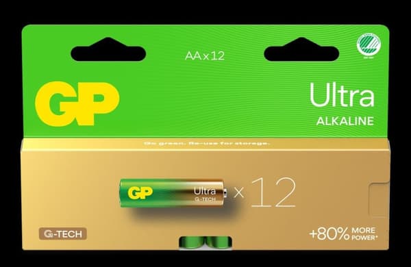 GP Ultra Alkaline AA -paristo, 15AU/LR6, 12 kpl