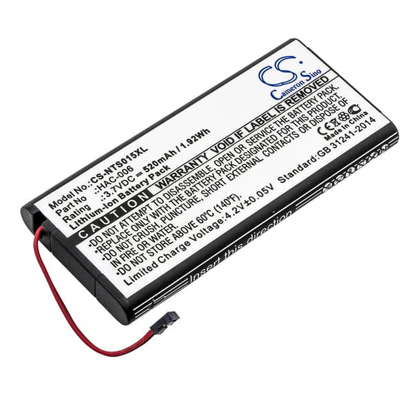 Batteri til Nintendo Switch HAC-015 mfl, 520mAh, NTS015XL