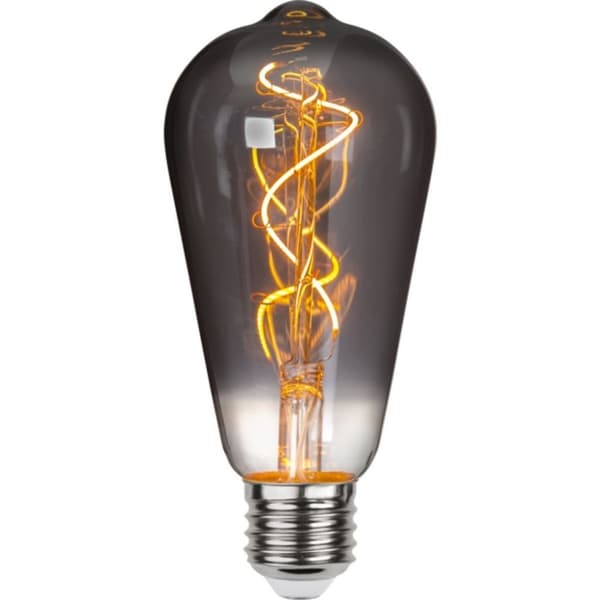 LED lampe E27 ST64 røget glas 3W 1800K 40 lumen