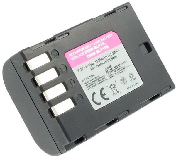 Batteri til DMW-BLF19 erstatningsbatteri