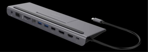 Deltaco USB-C -telakointiasema 11 portilla, 85 W