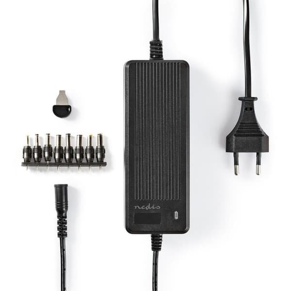 Nedis Universal Power Adapter, 60W - Sort Sort