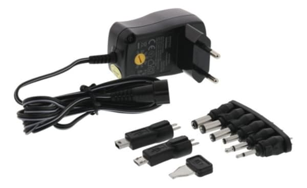 AC/DC Universal Plug-in -sovitin, 600 mAh