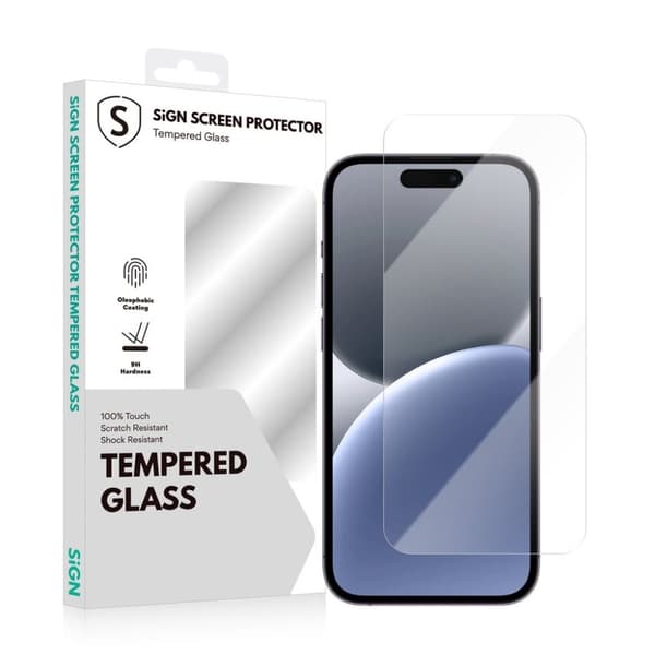 SiGN karkaistu lasi näytönsuoja iPhone 16 Plus -puhelimelle