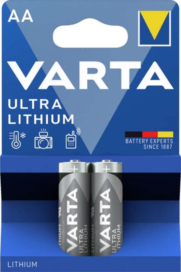 VARTA Ultra Lithium AA batteri, 2-pak