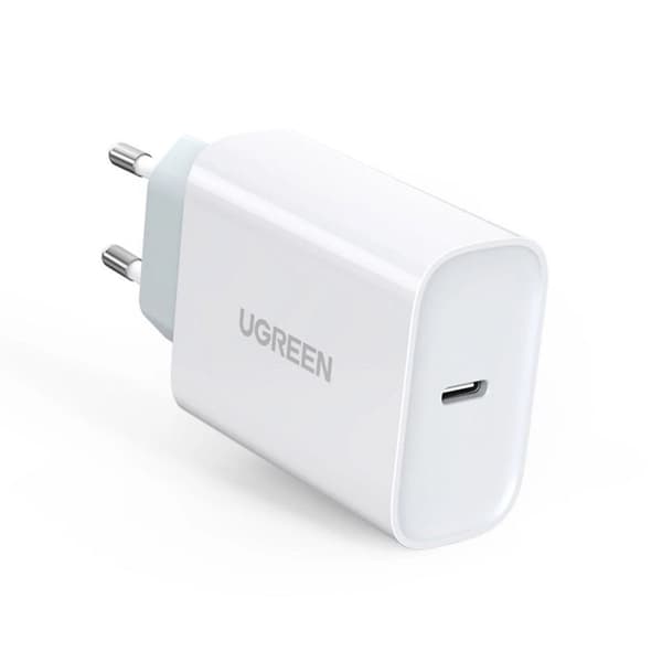 Ugreen USB-C Hurtigoplader PD, QC 4.0, 30W - Hvid