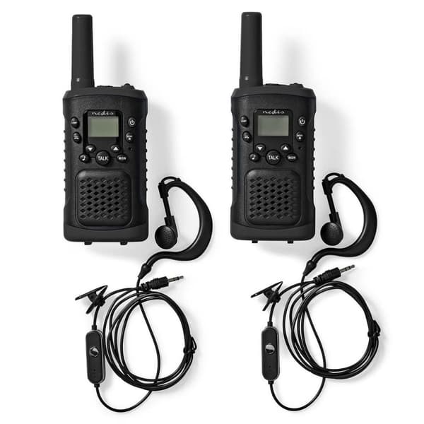 Nedis Walkie Talkie Set 6 km rækkevidde/8 kanaler/VOX & PTT