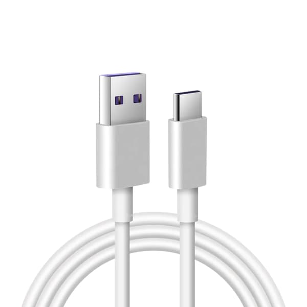 SiGN SuperCharge USB-C-kabel 5A, 25W, 2m - Hvid