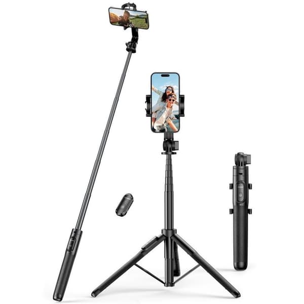 UGREEN Selfie Stick med teleskopstativ og Bluetooth fjernbetjening