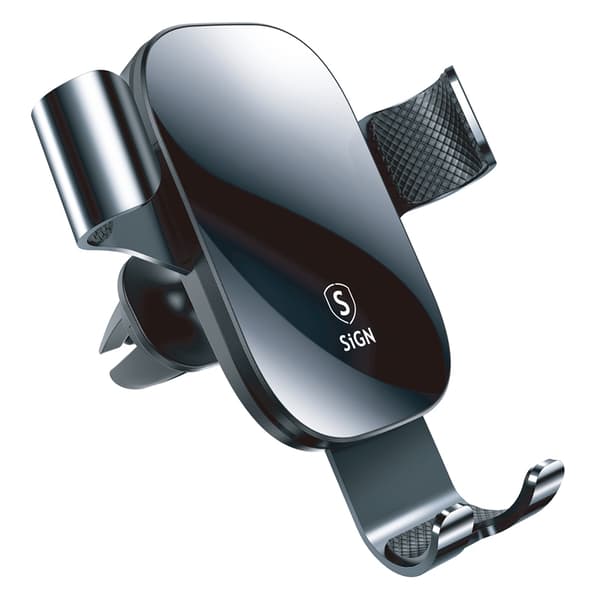 SiGN Bilholder for smarttelefoner med 360° rotasjon - Svart